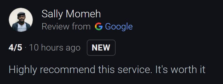 c4w design google review image